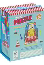 Floss and Rock Construction 12 pc Shaped Puzzle