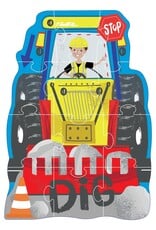 Floss and Rock Construction 12 pc Shaped Puzzle