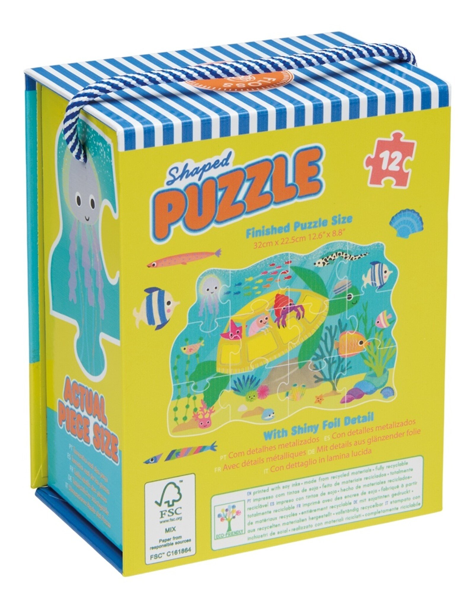 Floss and Rock Ocean 12 pc Shaped Puzzle