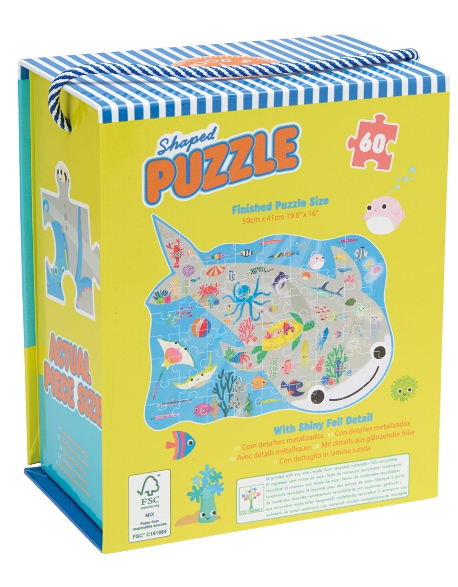 Floss and Rock Ocean 60 pc Shaped Puzzle