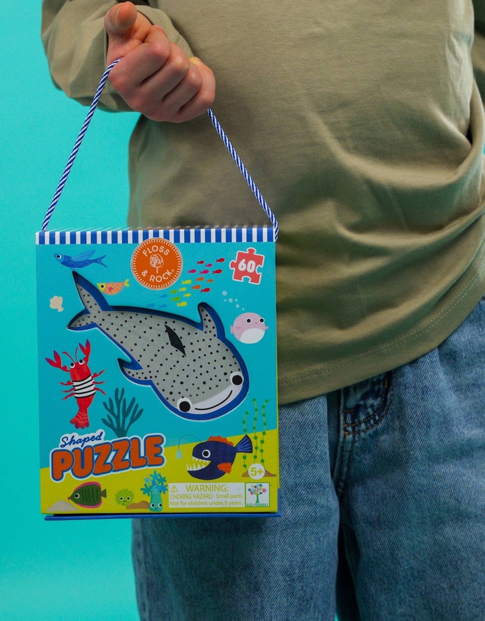 Floss and Rock Ocean 60 pc Shaped Puzzle