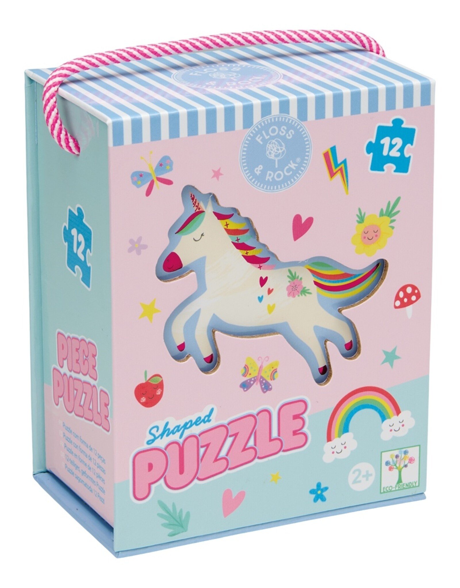 Floss and Rock Rainbow Fairy 12 pc Shaped Puzzle