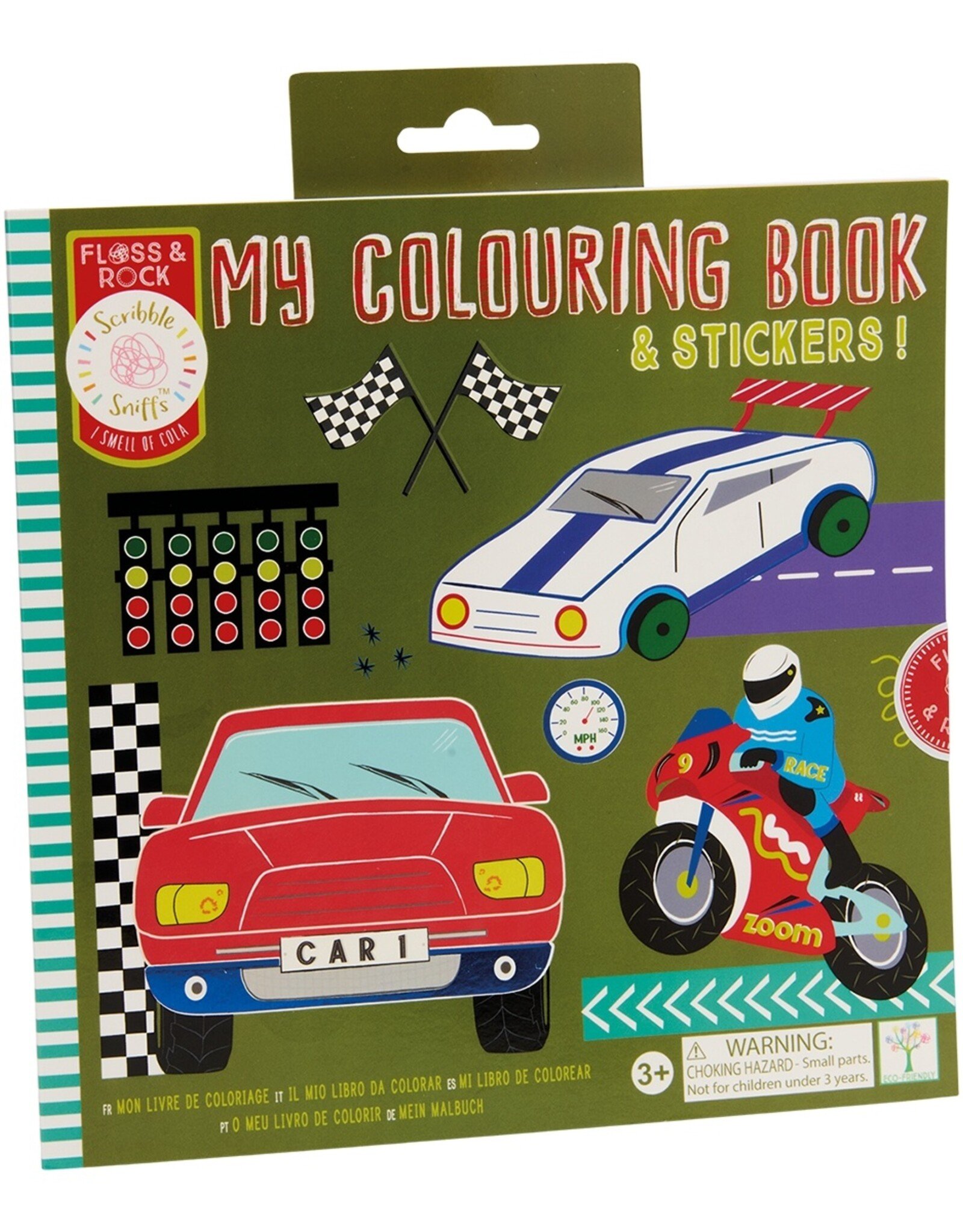 Floss and Rock Scribble Sniffs Coloring Book Cars