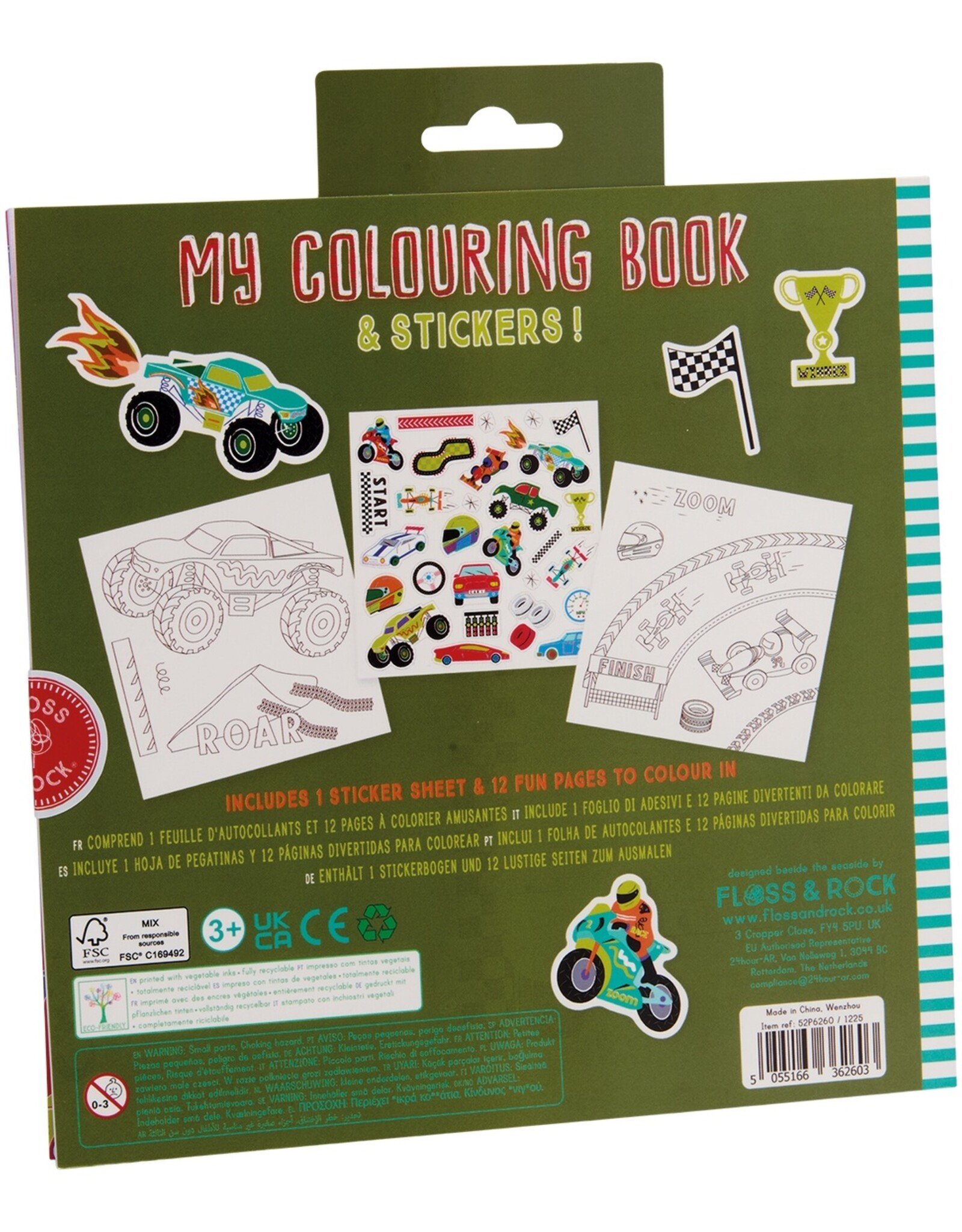 Floss and Rock Scribble Sniffs Coloring Book Cars