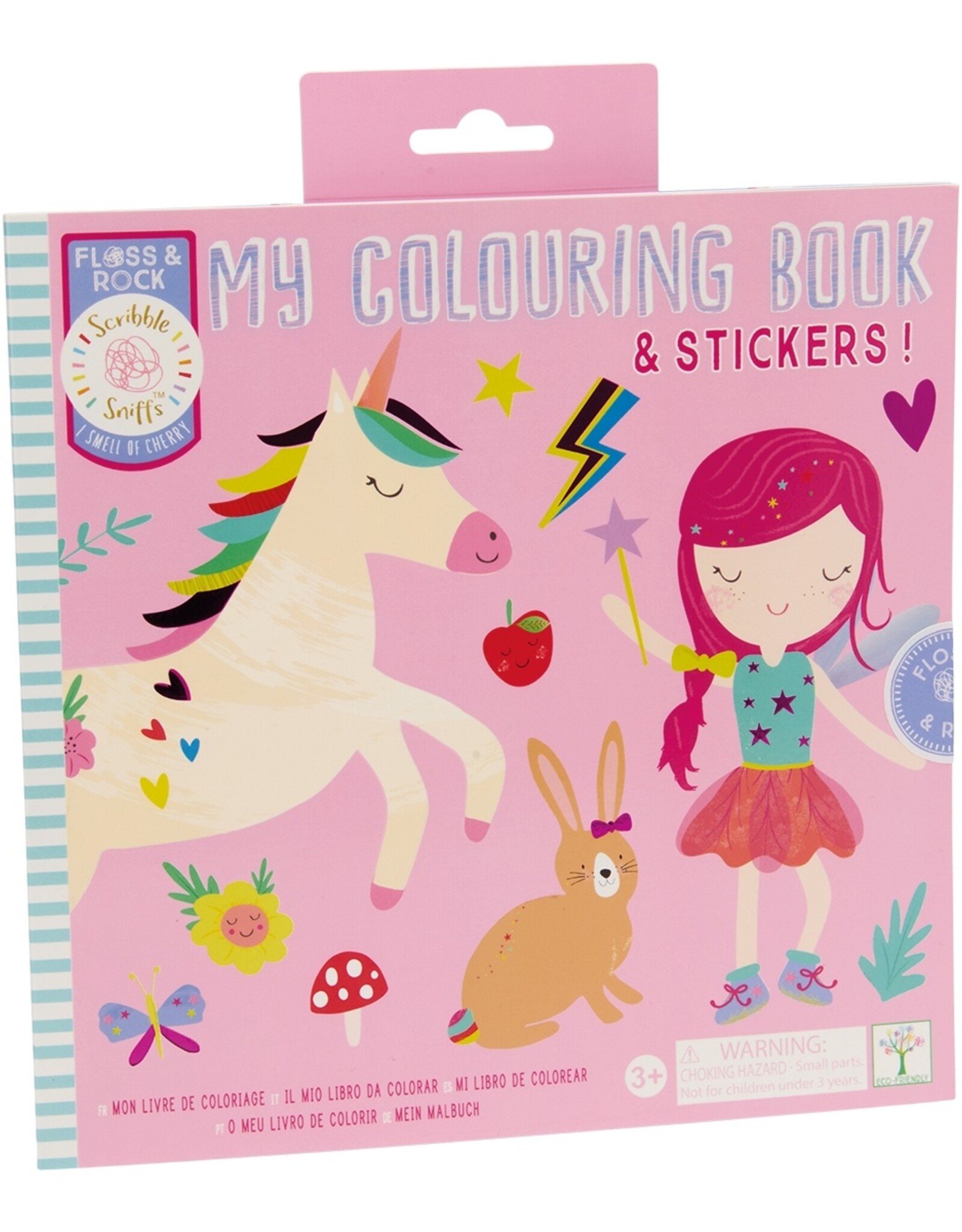 Floss and Rock Scribble Sniffs Coloring Book Rainbow Fairy
