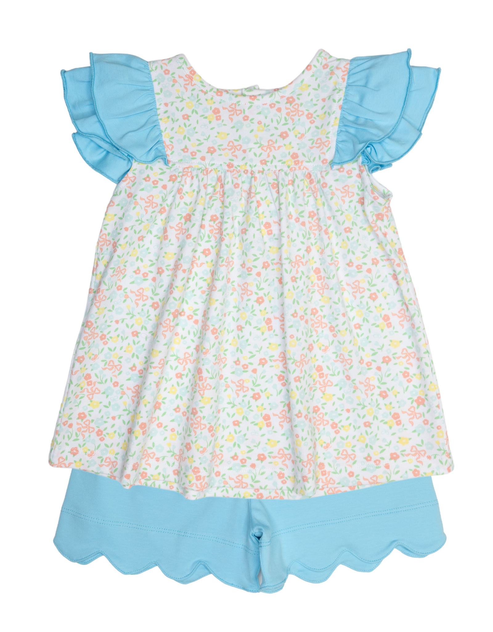 Ishtex 6S056 Ditsy Flower Short Set