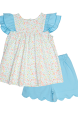 Ishtex 6S056 Ditsy Flower Short Set