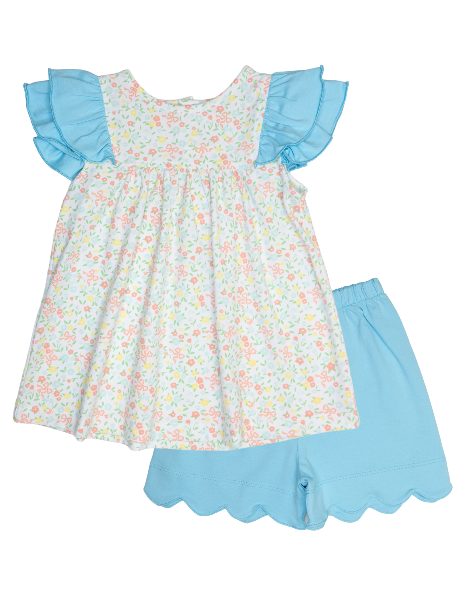 Ishtex 6S056 Ditsy Flower Short Set