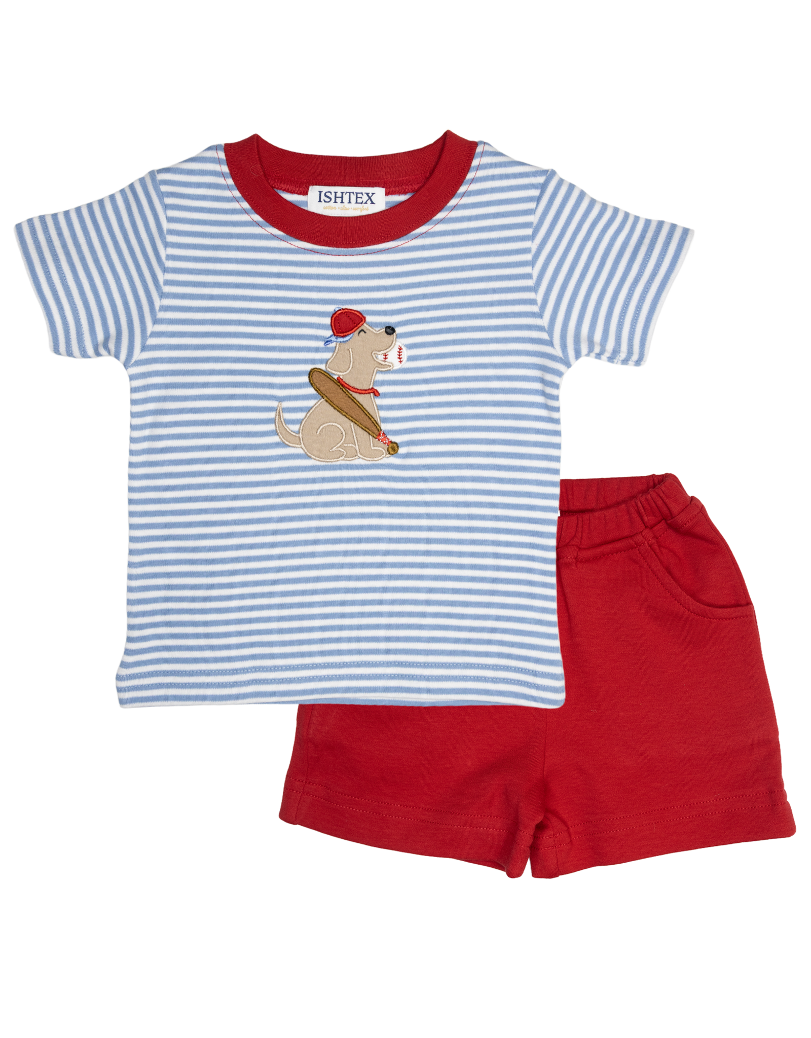 Ishtex 6S024 Baseball Dog Short Set