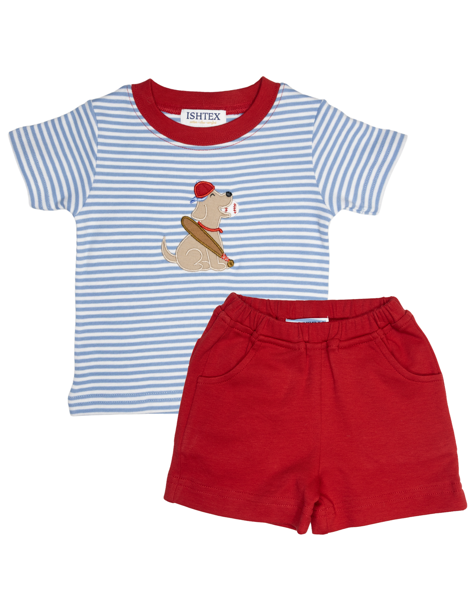 Ishtex 6S024 Baseball Dog Short Set