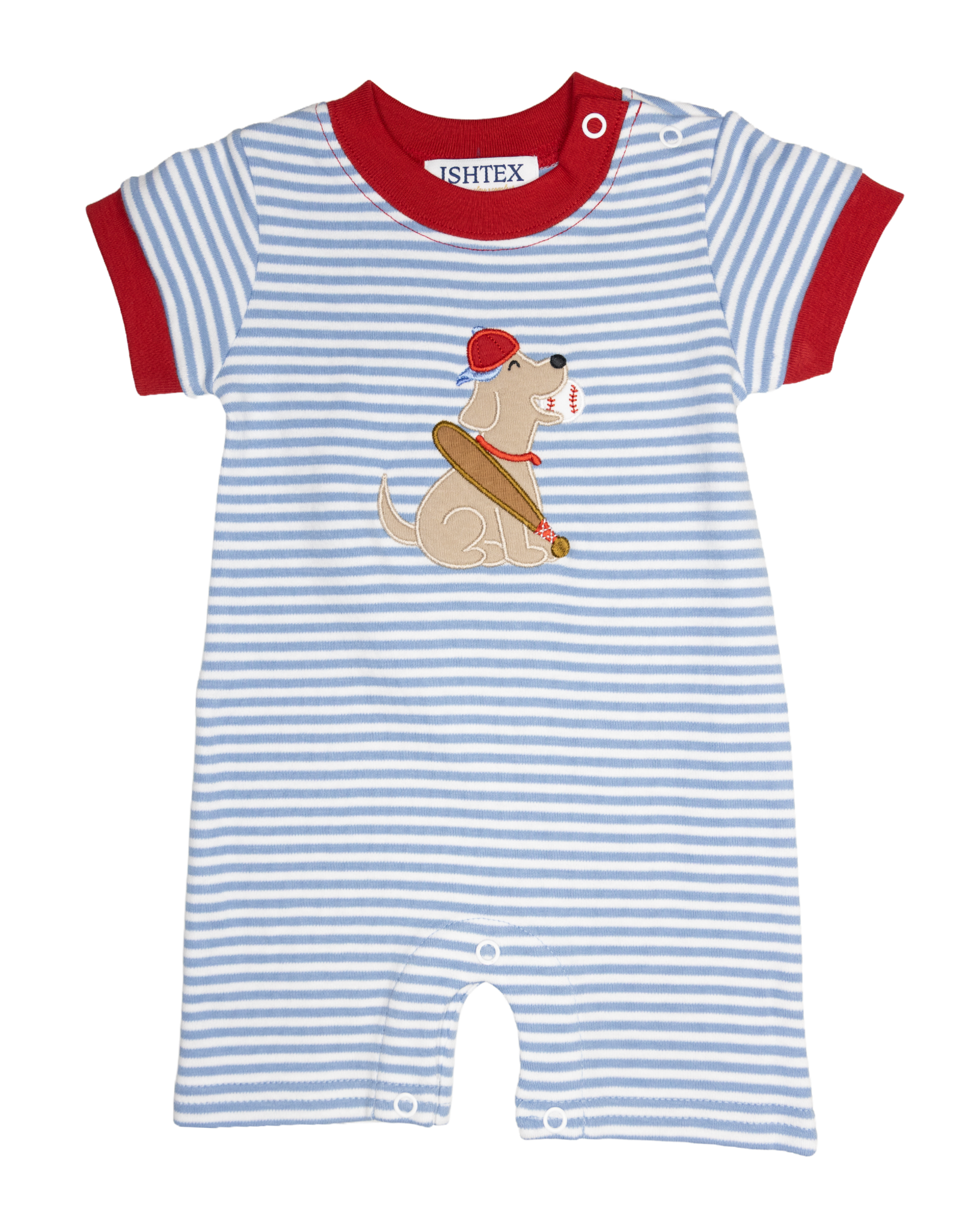 Ishtex 6S023 Baseball Dog Romper