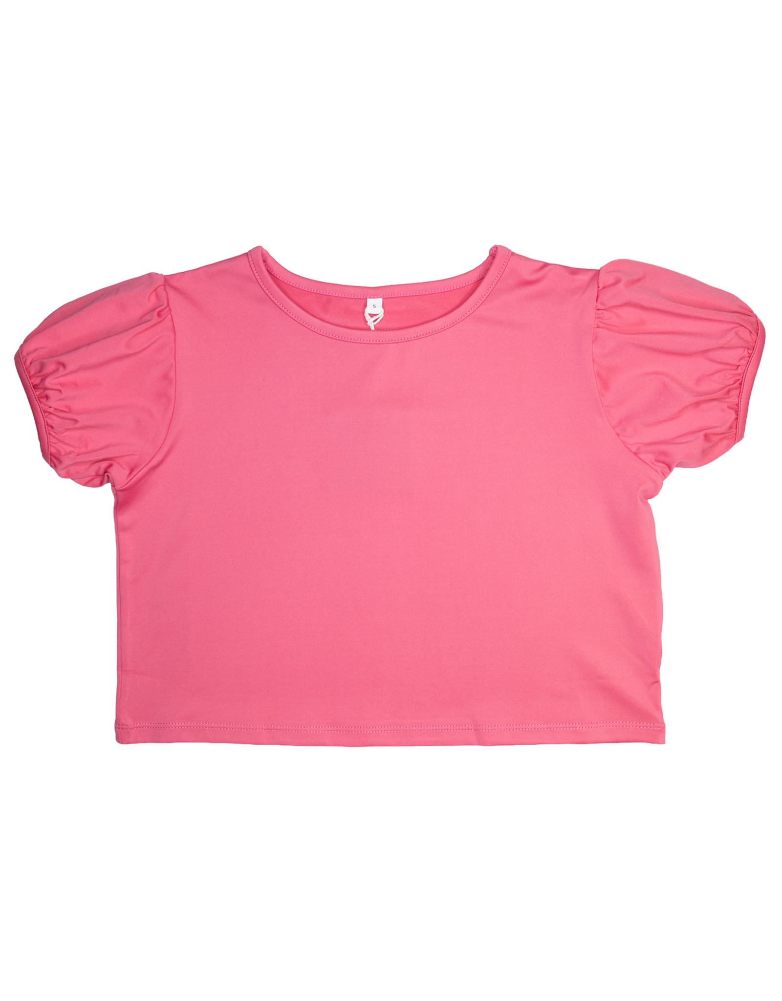 Honesty Kids 9293 Hot Pink Puff Sleeve Top