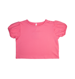 Honesty Kids Hot Pink Puff Sleeve Top