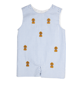 My Little Hoppers Puppies Embroidered Jon Jon 9 Month
