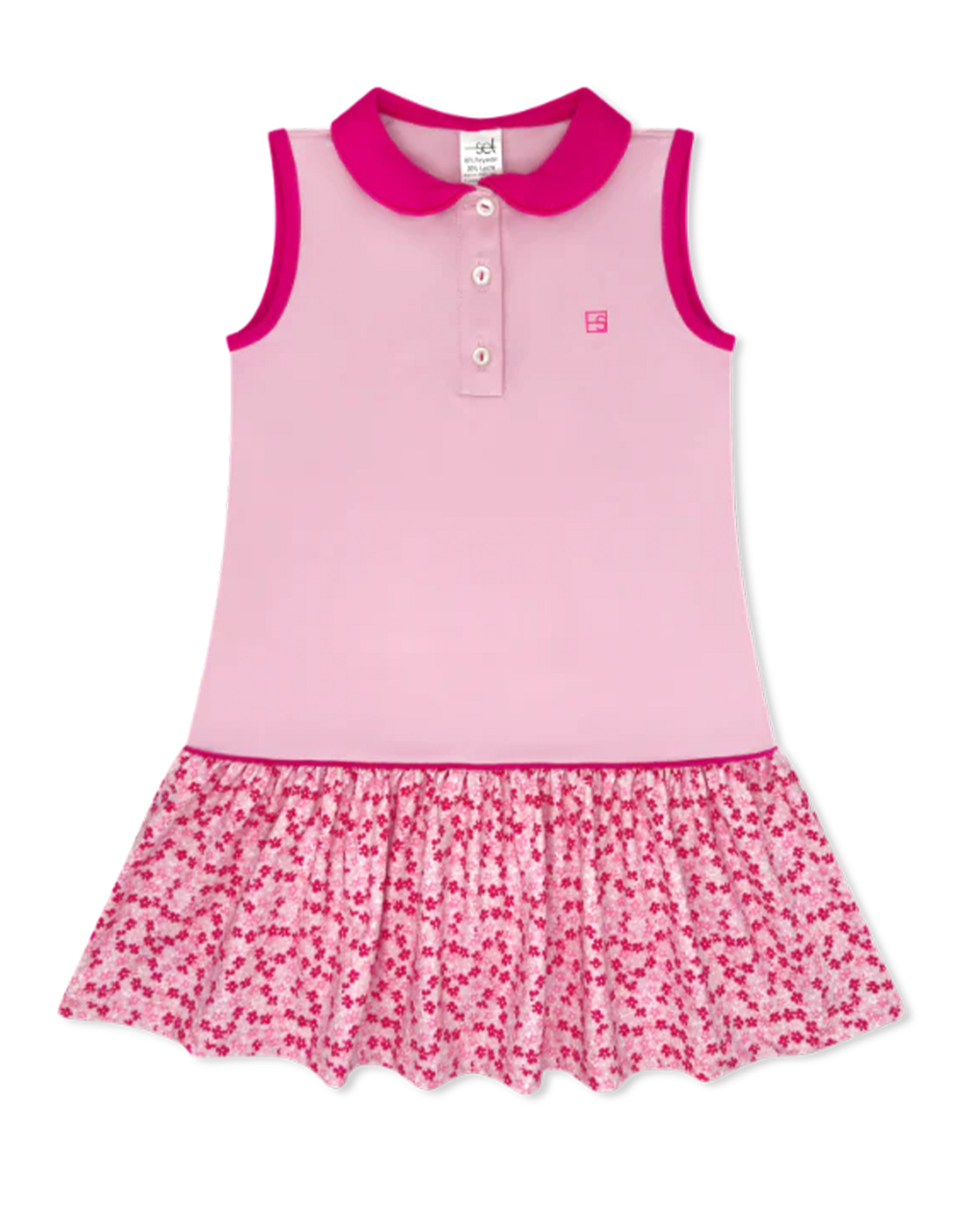 Set Athleisure Darla Dropwaist Dress Pink Petals