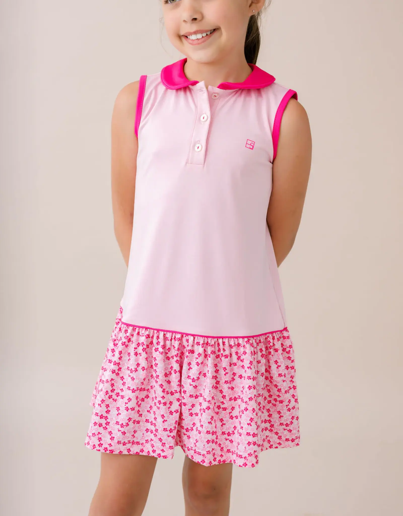 Set Athleisure Darla Dropwaist Dress Pink Petals