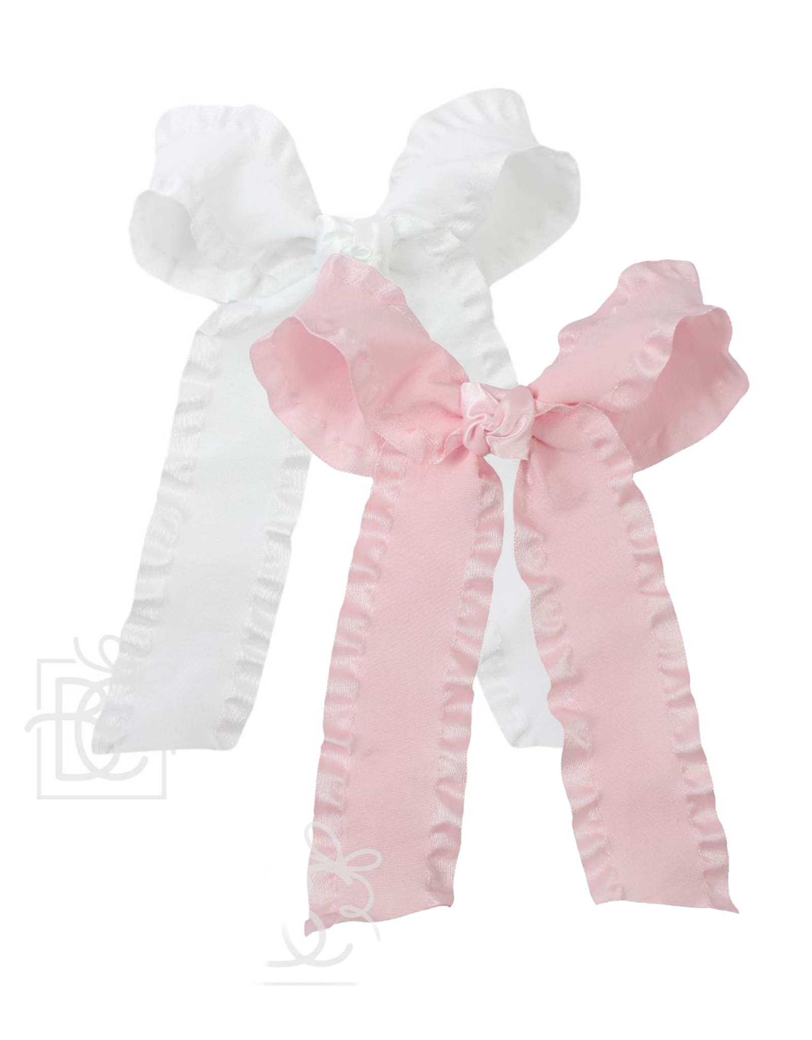 Beyond Creations CHEERDR9L Double Ruffle Streamer Bow