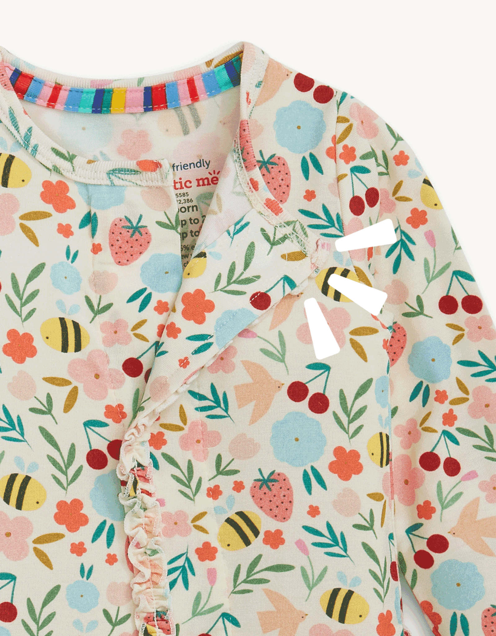 Magnetic Me MM Modal Ruffle Footie Honey Blossom