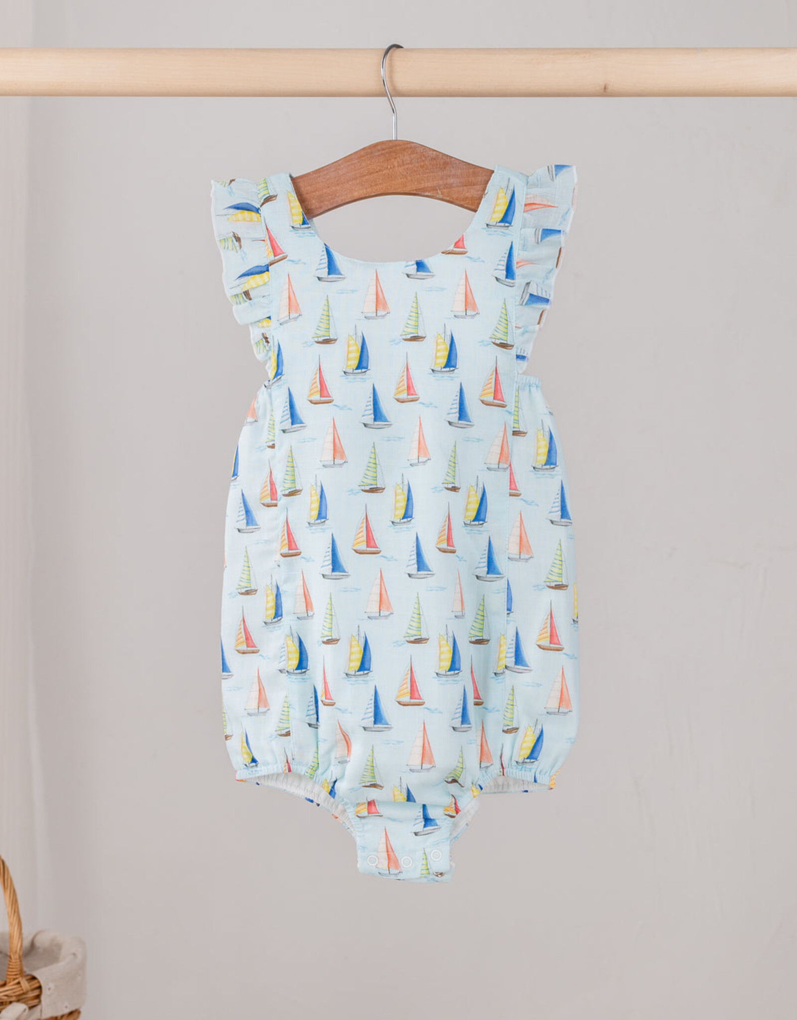 Nola Tawk Sea You Soon Muslin Bubble Romper