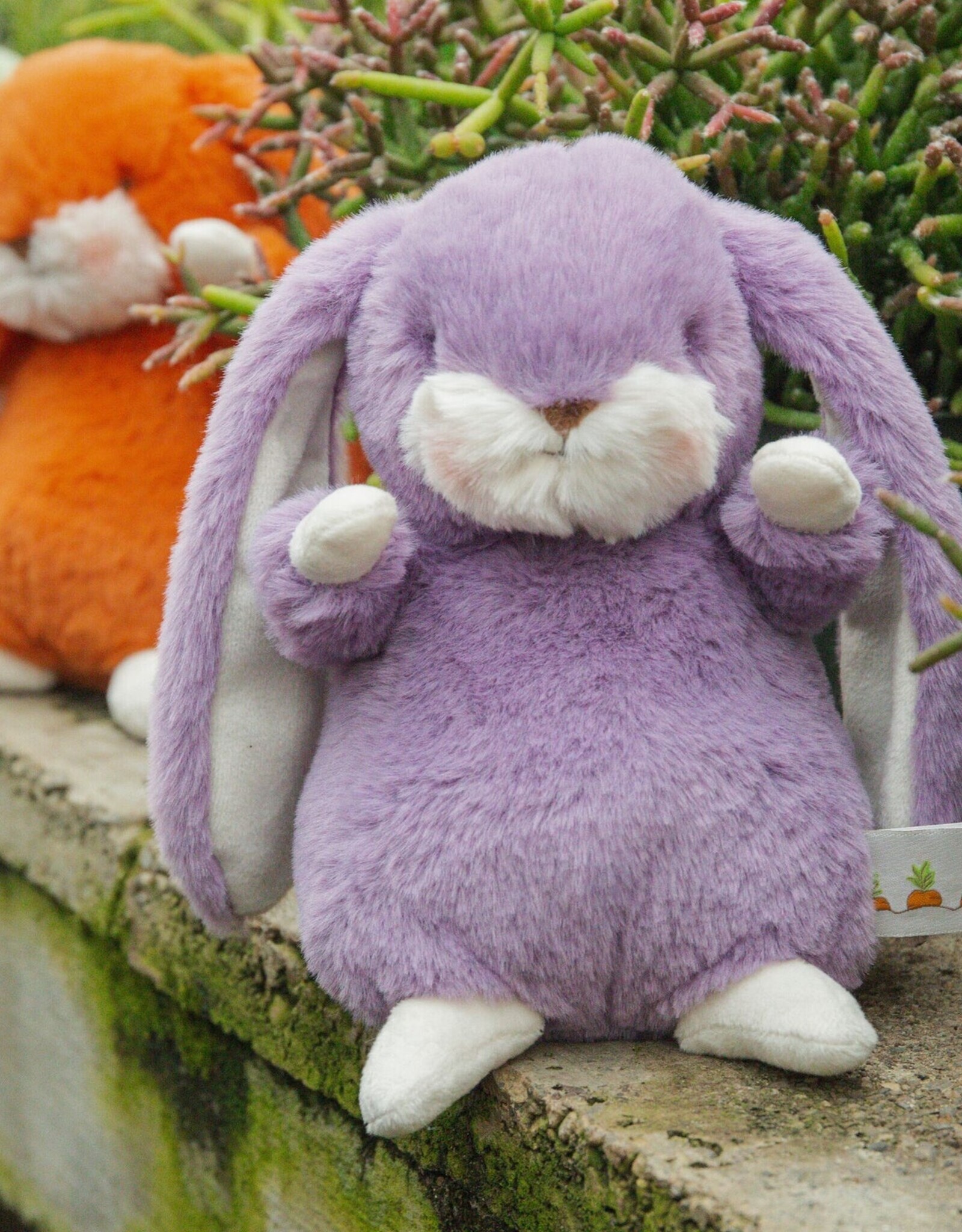 Bunnies By The Bay 190699 Tiny Nibble 8" Bunny Amethyst