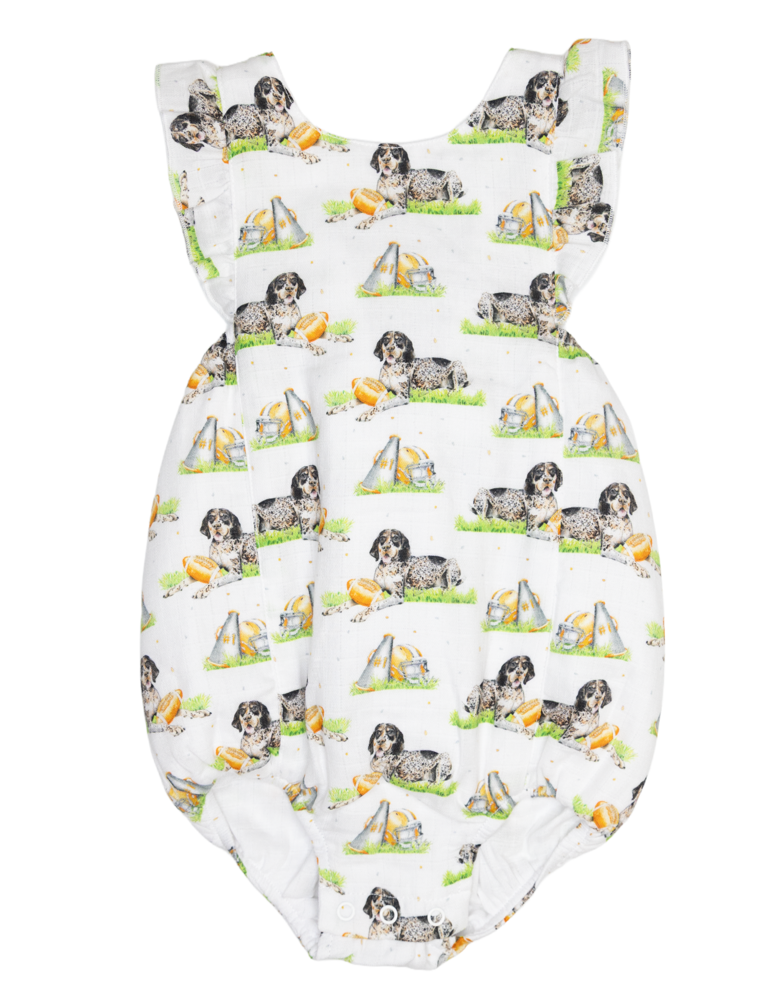 Nola Tawk Mascot Mania Tennessee Muslin Bubble Romper