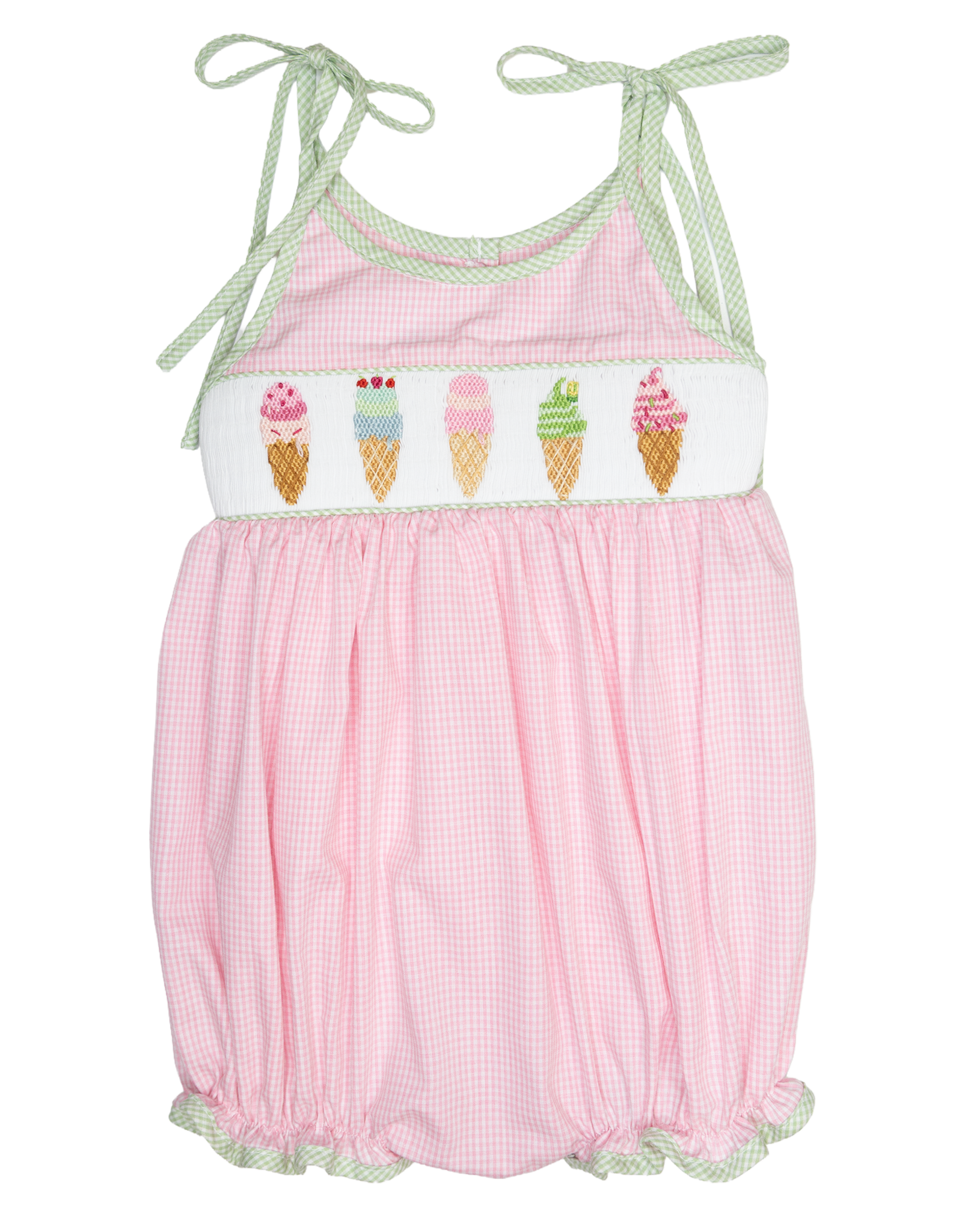 Lulu Bebe LBS26 Joy Smocked Ice Cream Bubble