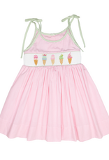 Lulu Bebe LBS26 Joice Smocked Ice Cream Dress