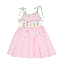 Lulu Bebe Joice Smocked Ice Cream Dress