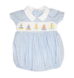 Lulu Bebe Noah Smocked Sailboat Bubble