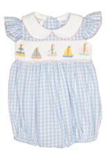 Lulu Bebe LBS26 Rosie Smocked Sailboat Bubble