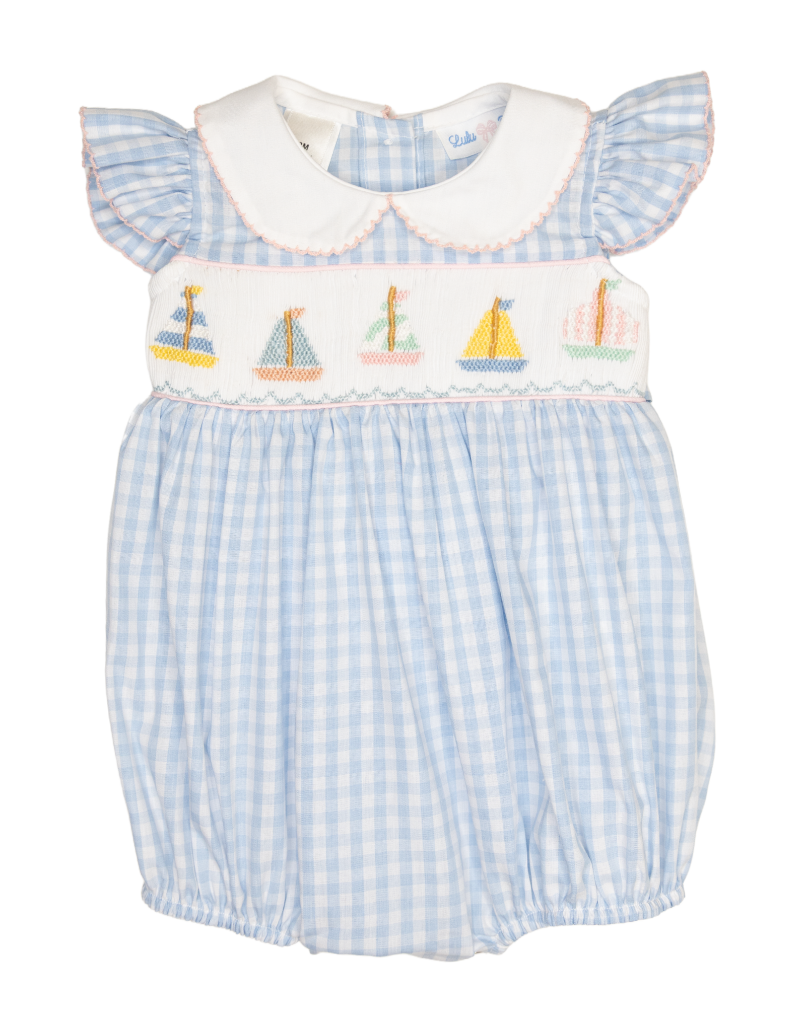 Lulu Bebe LBS26 Rosie Smocked Sailboat Bubble
