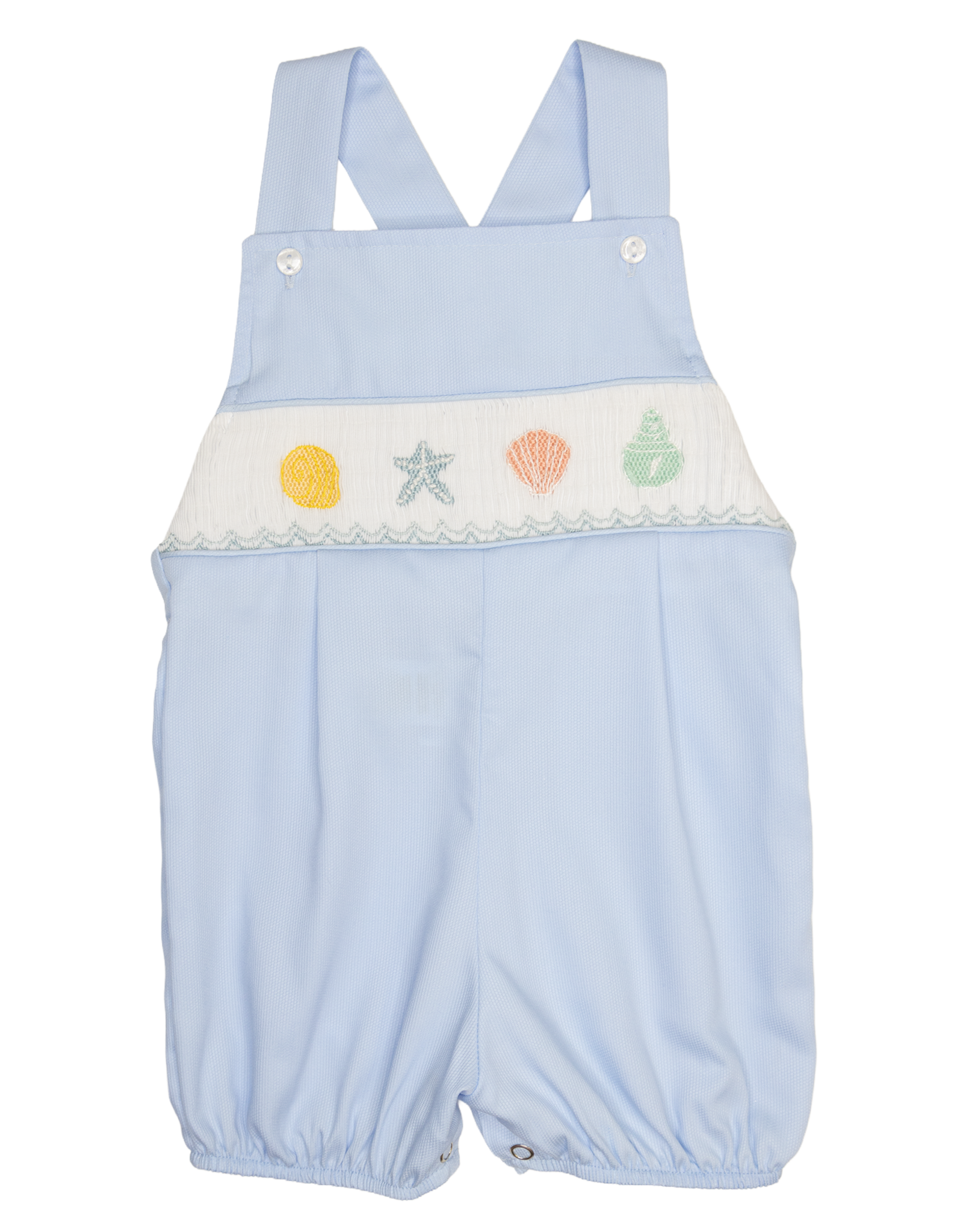 Lulu Bebe LBS26 Tim Smocked Seashell Bubble