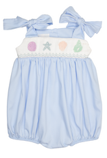 Lulu Bebe LBS26 Julie Smocked Seashell Bubble
