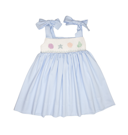 Lulu Bebe Julia Smocked Seashell Dress