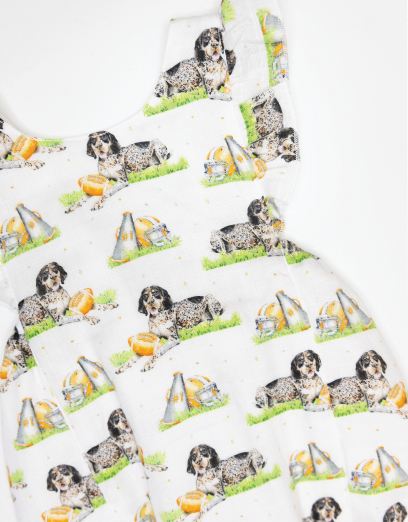 Nola Tawk Mascot Mania Tennessee Muslin Bubble Romper