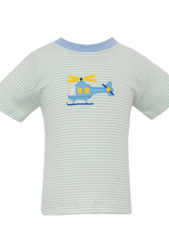 Claire and Charlie 5035P Helicopter Green Stripe Shirt