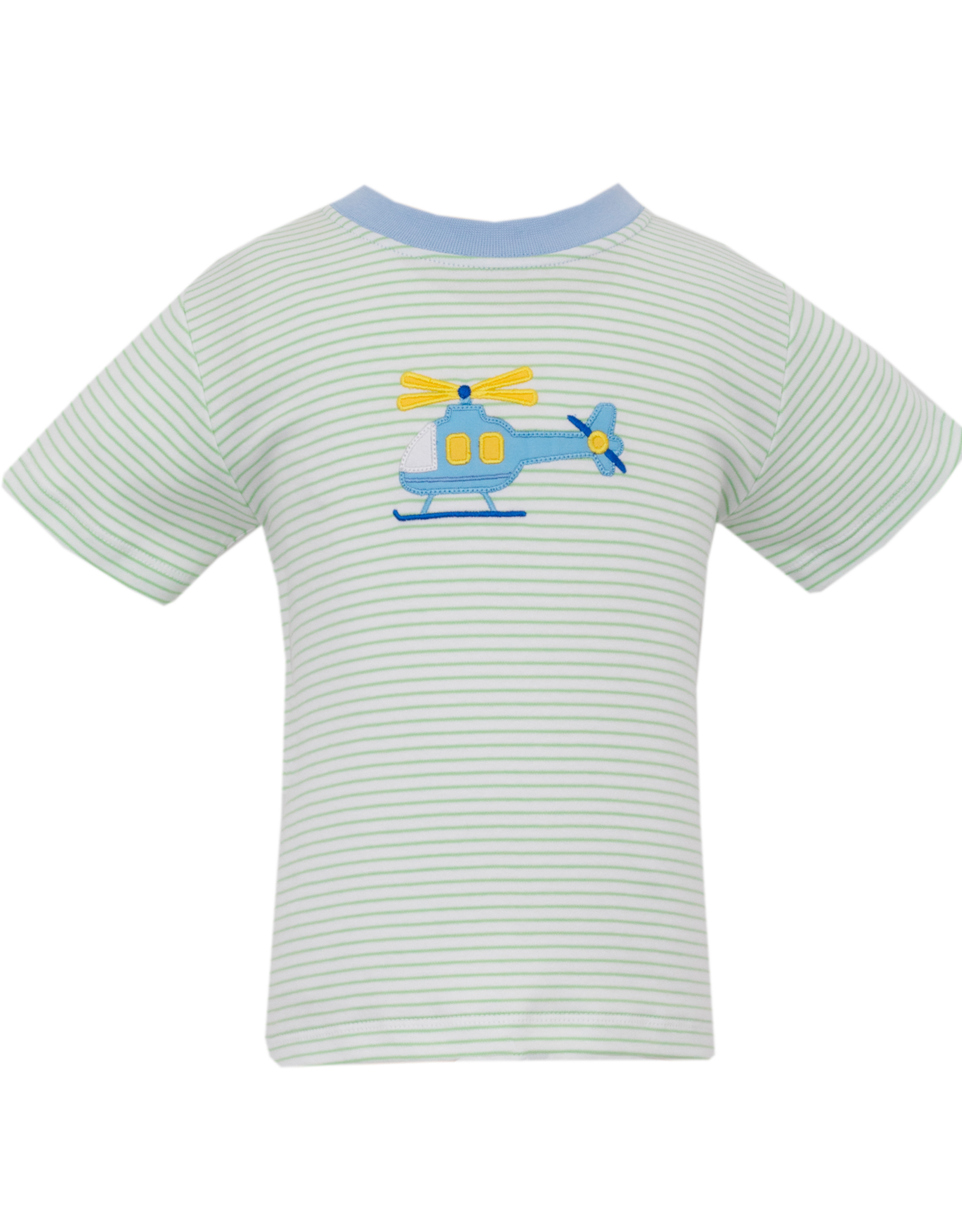 Claire and Charlie 5035P Helicopter Green Stripe Shirt