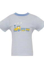 Claire and Charlie 5026P Train Blue Stripe Shirt