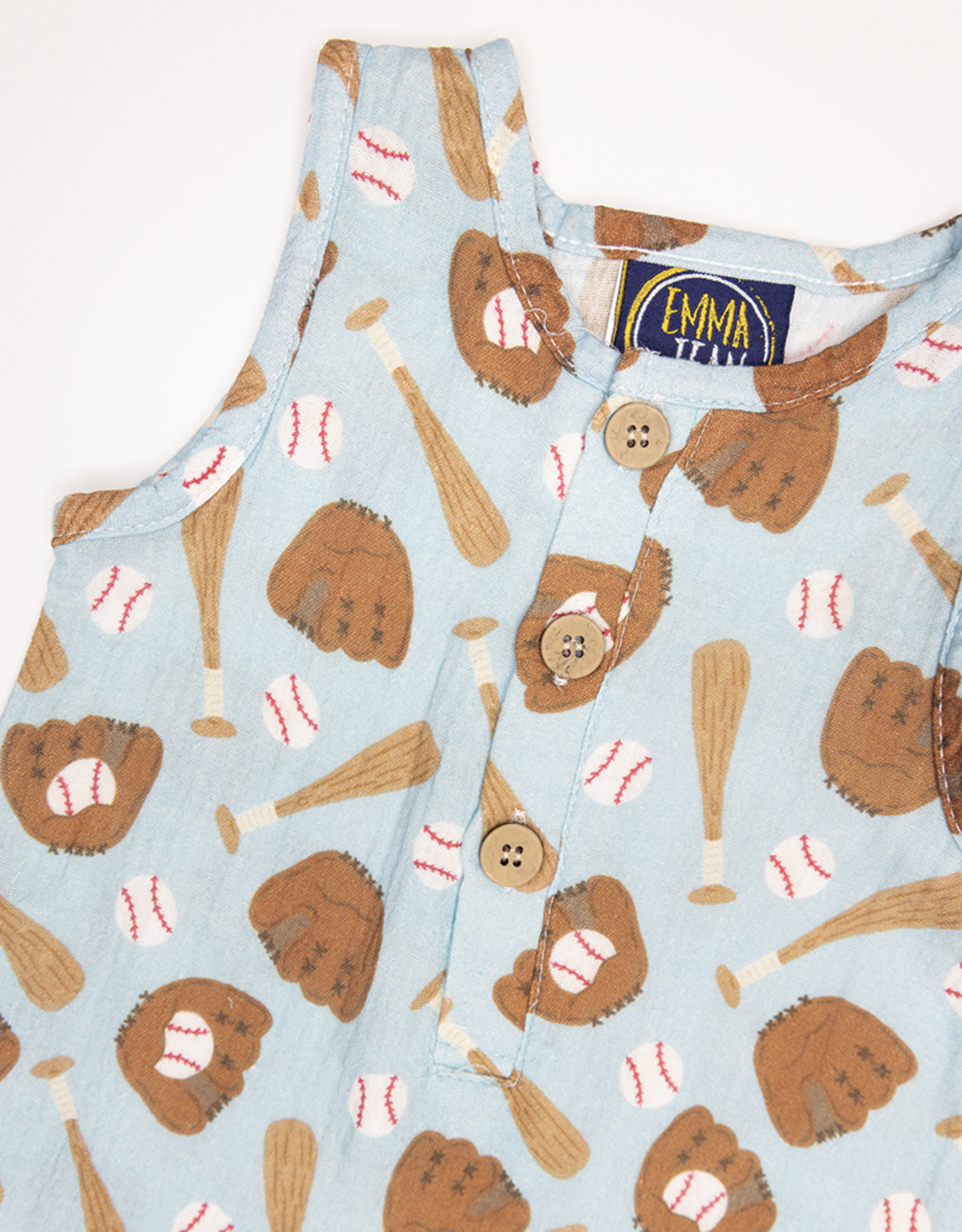 Emma Jean 1141 Baseball Romper