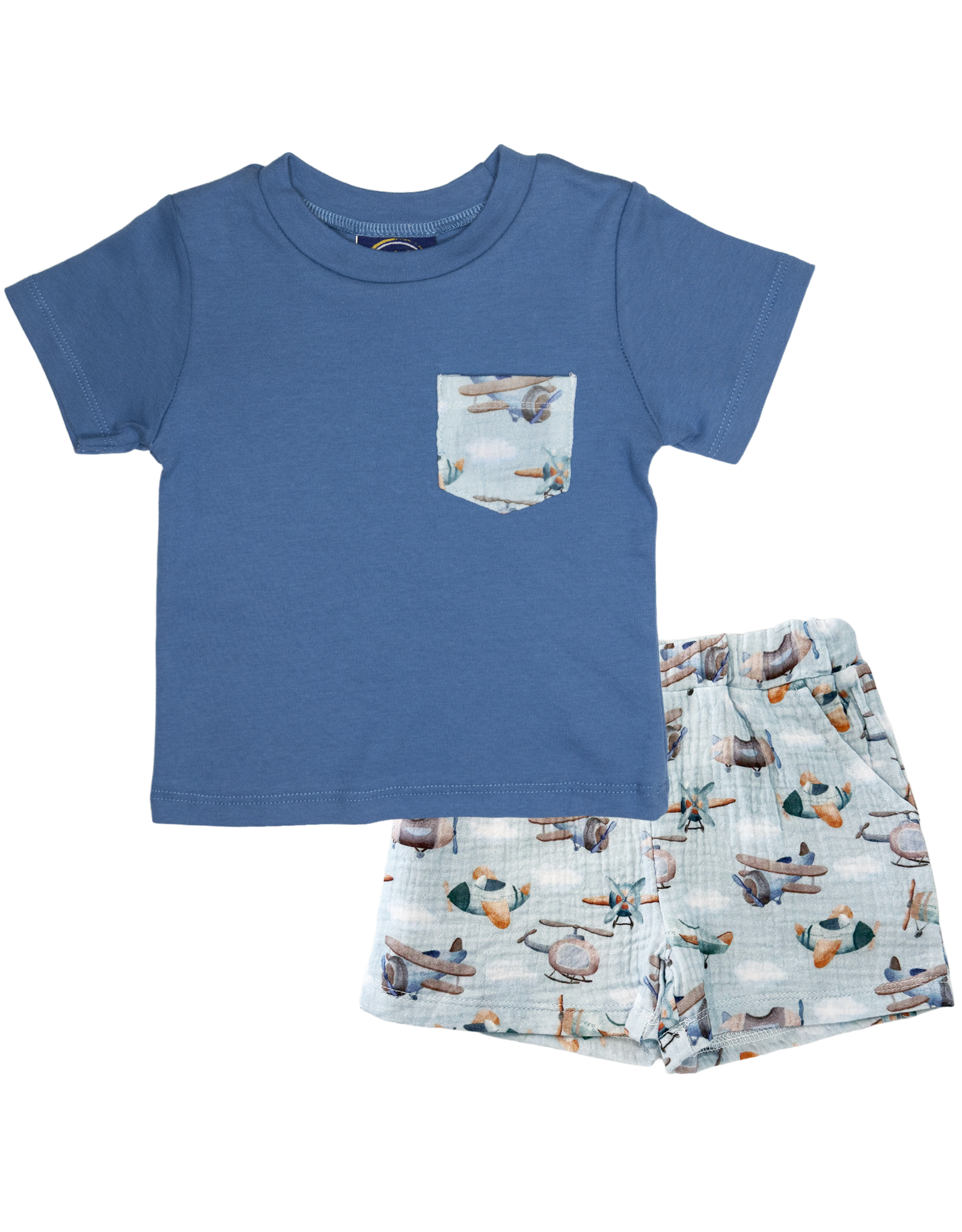 Emma Jean 1122 Airplane Short Set