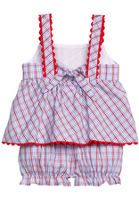 Little English LES26 Evie Bloomer Set Patriotic Plaid