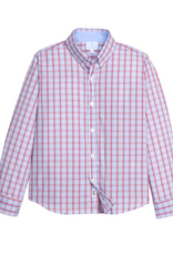 Little English LES26 Button Down Shirt Patriotic Plaid