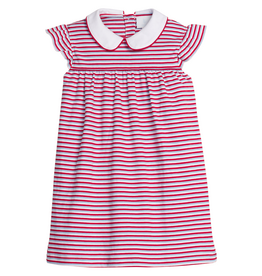 Little English Peter Pan Dress Americana Stripe