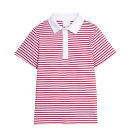 Little English Short Sleeve Polo Americana Stripe