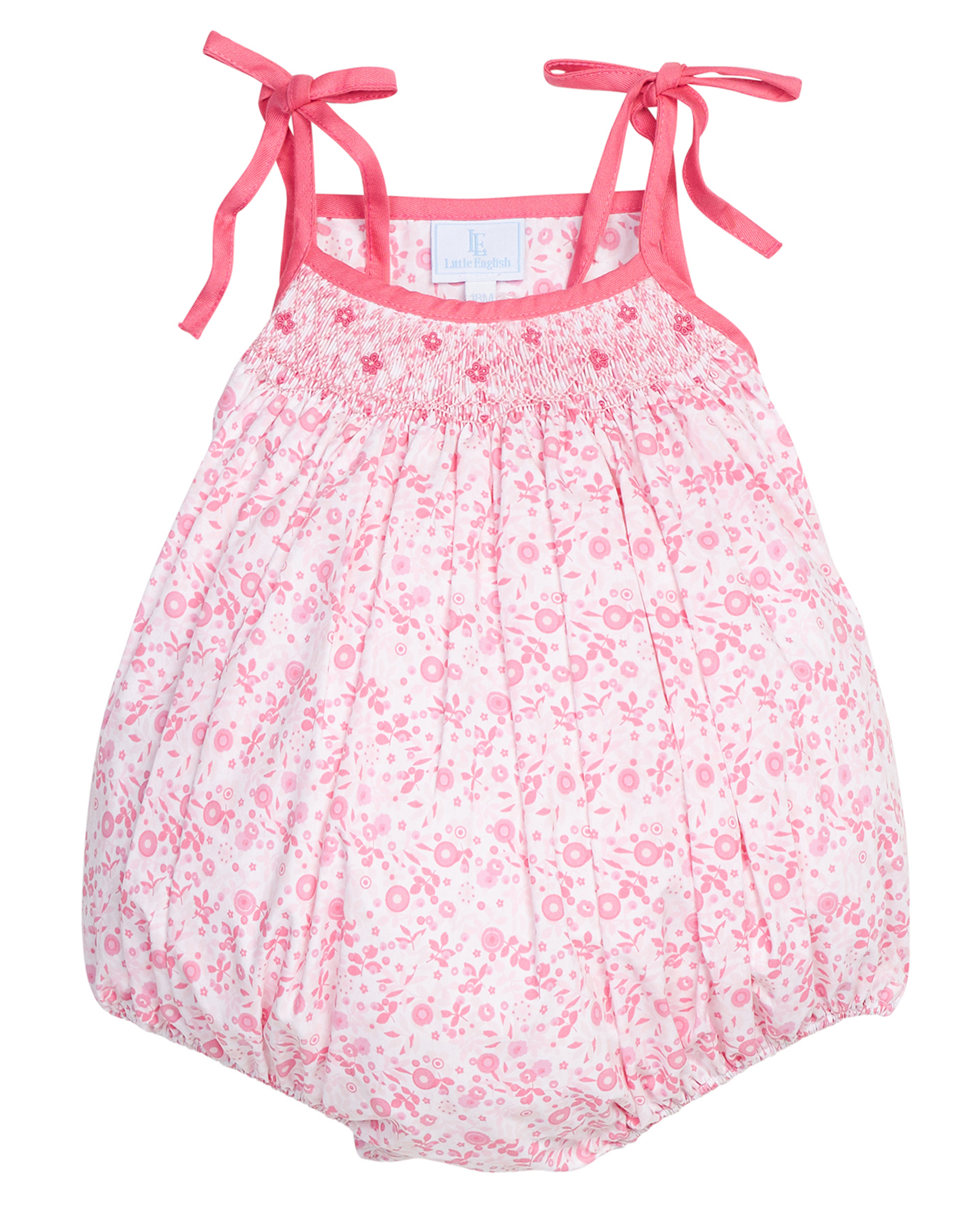Little English LES26 Smocked Tie Shoulder Bubble Azalea Avenue