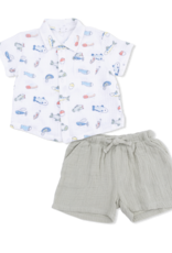 Angel Dear ADS26 Fishing Lures Polo Short Set