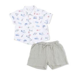 Angel Dear Fishing Lures Polo Short Set