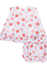 Angel Dear ADS26 Strawberry Bliss Ruffle Top/Bloomer