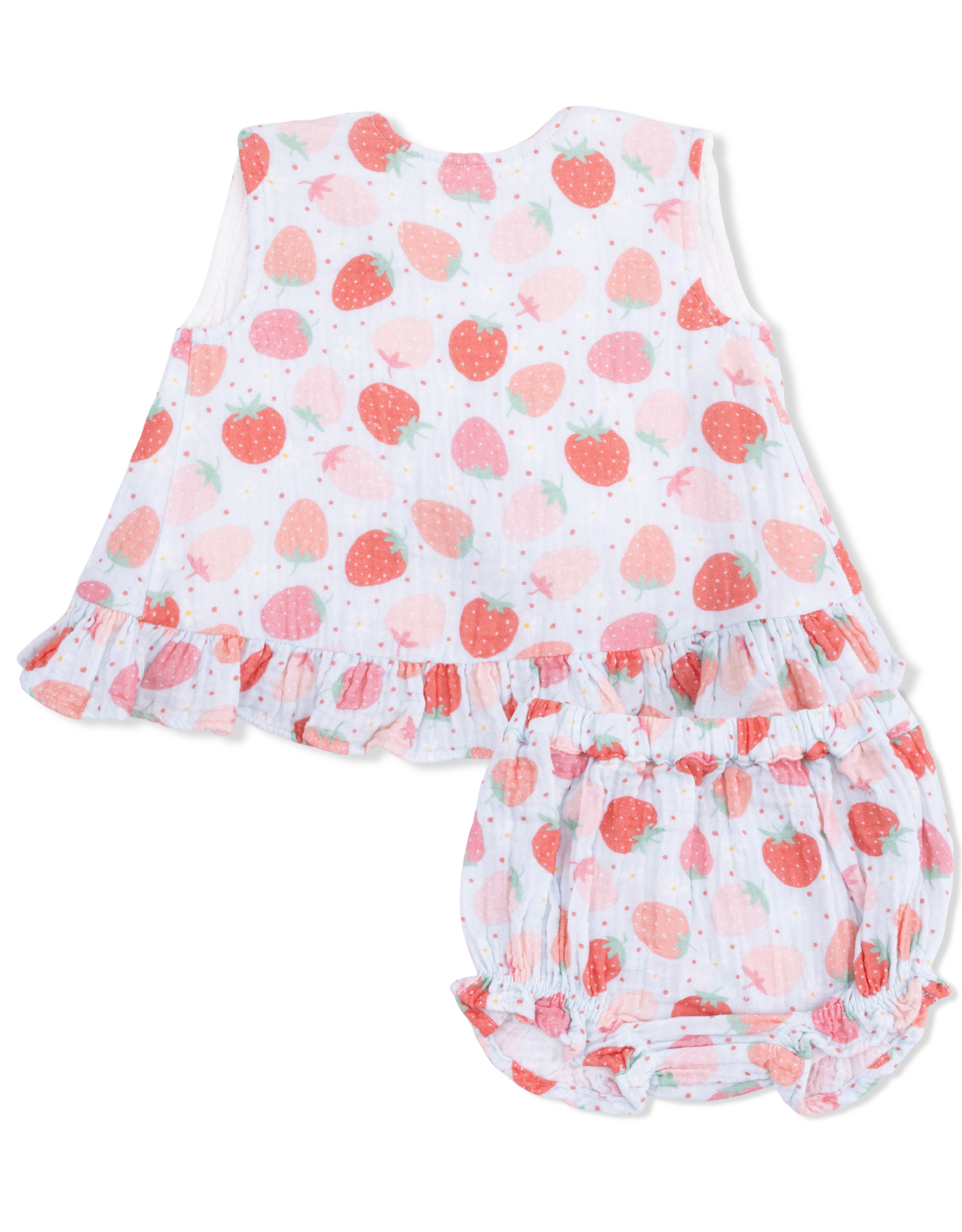 Angel Dear ADS26 Strawberry Bliss Ruffle Top/Bloomer