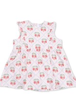 Angel Dear ADS26 Sweet Strawberries Ruffle Bodysuit Dress